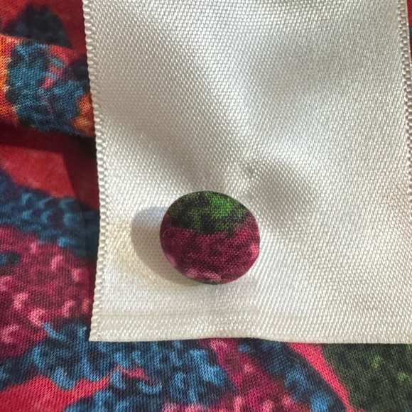 FARM Rio Sunset Tapestry Blush Mini in Red Smocked Cotton Dress size Large EUC - Picture 12 of 12